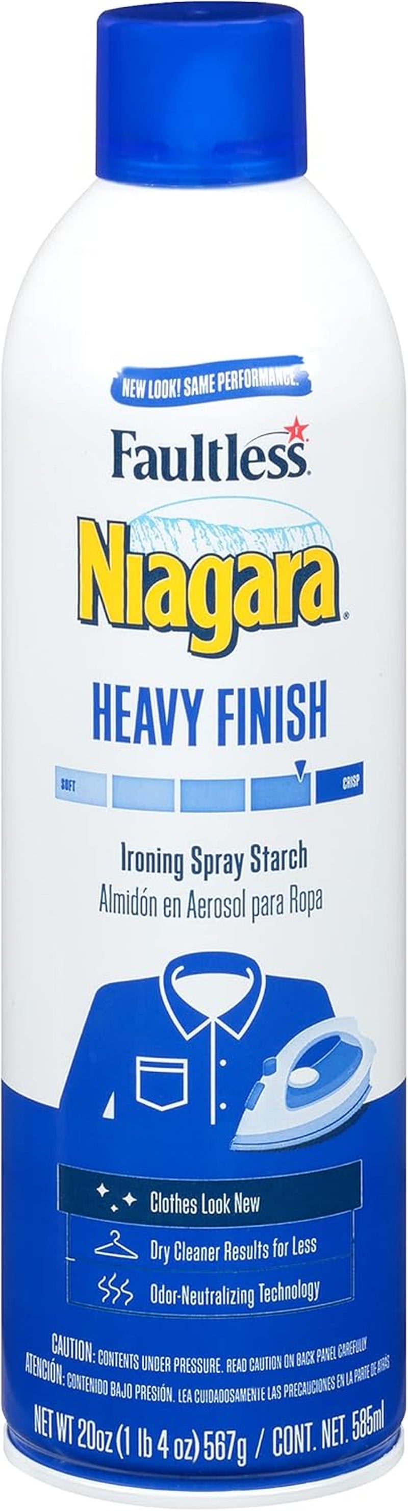 Niagara Niagara Spray Starch Plus, Heavy, 20 Oz
