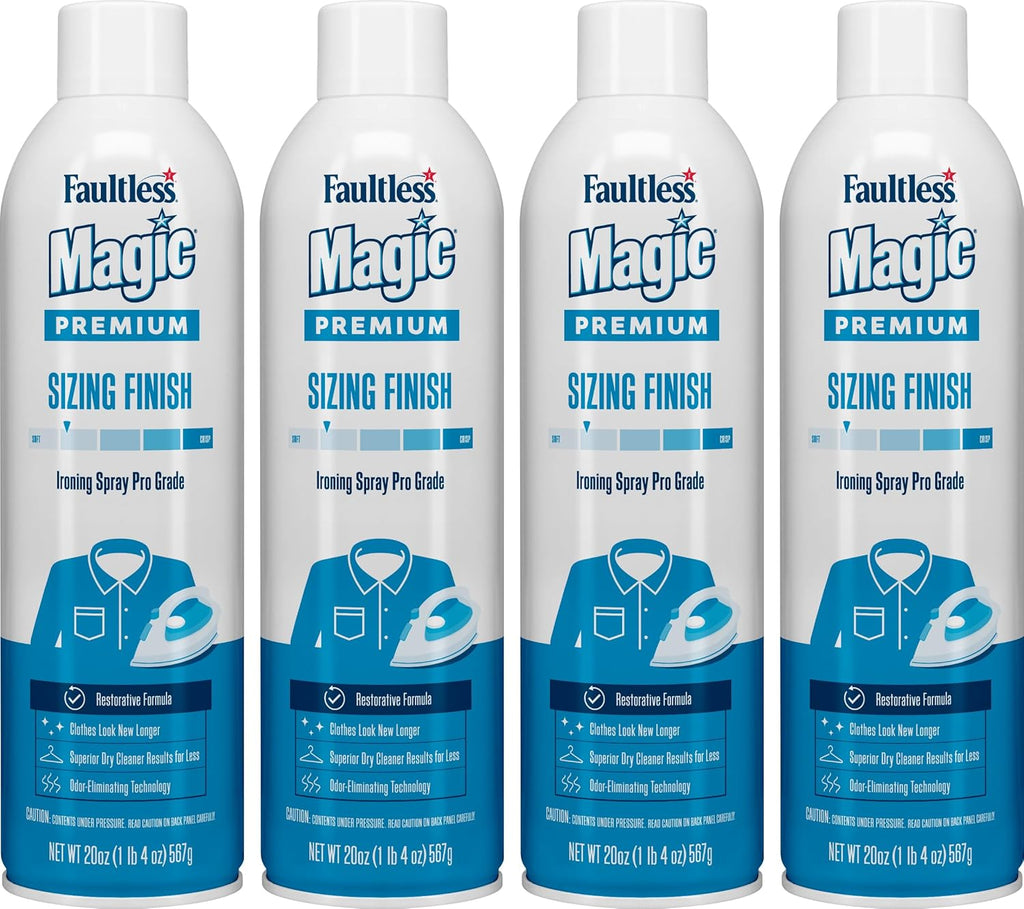 Faultless Starch 00502 Magic Sizing Fabric Finish, 20 Oz (Pack of 4)